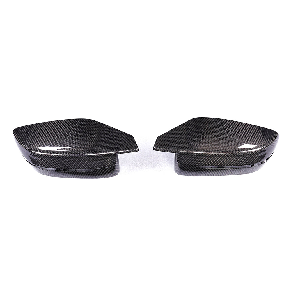 BMW G8X/LCI G2X Dry Carbon Fiber Mirror Cap Replacements (G87 M2 / G80 M3 / G82 G83 M4 / 2022+ G42 M240i / 2023+ G20 M340i / 2025+ G22 G26 M440i)