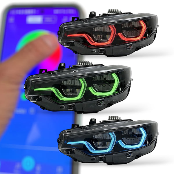 BMW F80 M3 / F82 F83 M4 / F32 F33 F36 4 Series Ikon V3 Headlights Switchable DRLs