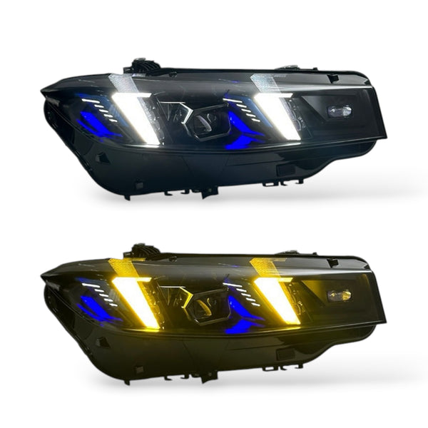 BMW G20 2023+ 330i M340i Snake Eyes Headlights Switchable White/Yellow (LCI)