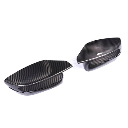 BMW G8X/LCI G2X Dry Carbon Fiber Mirror Cap Replacements (G87 M2 / G80 M3 / G82 G83 M4 / 2022+ G42 M240i / 2023+ G20 M340i / 2025+ G22 G26 M440i)