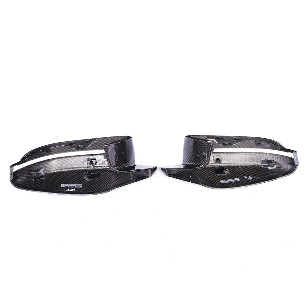 BMW G8X/LCI G2X Dry Carbon Fiber Mirror Cap Replacements (G87 M2 / G80 M3 / G82 G83 M4 / 2022+ G42 M240i / 2023+ G20 M340i / 2025+ G22 G26 M440i)