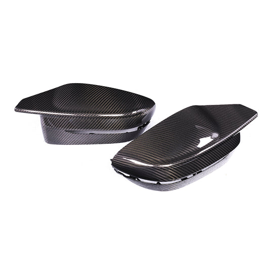 BMW G8X/LCI G2X Dry Carbon Fiber Mirror Cap Replacements (G87 M2 / G80 M3 / G82 G83 M4 / 2022+ G42 M240i / 2023+ G20 M340i / 2025+ G22 G26 M440i)