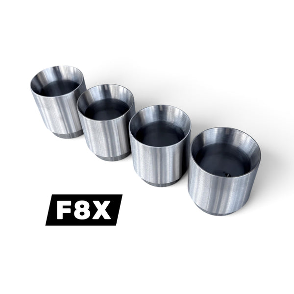 BMW F87 M2 / F80 M3 / F82 F83 M4 Oversized Exhaust Tips Brushed Silver