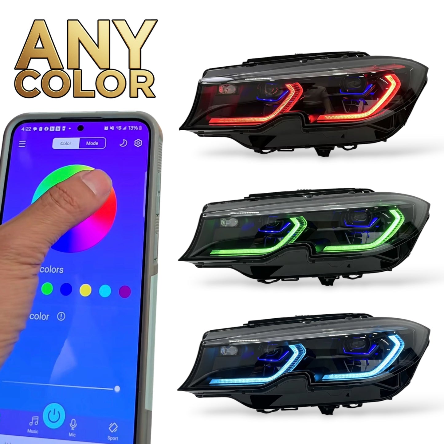 BMW G20 330i M340i RGB Laser Headlights