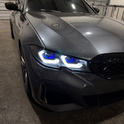 BMW G20 2019-2022 Laser G8X-Style Headlights Color-Switch DRLs (Pre-LCI)