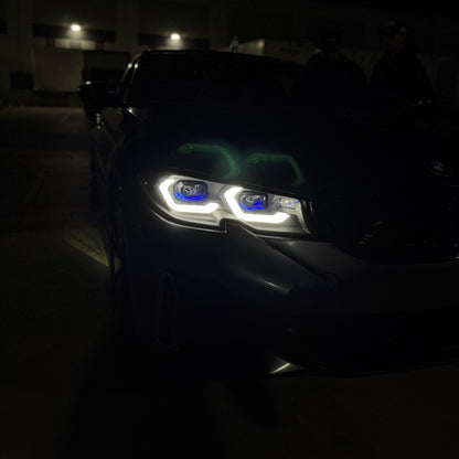 BMW G20 2019-2022 Laser G8X-Style Headlights Color-Switch DRLs (Pre-LCI)