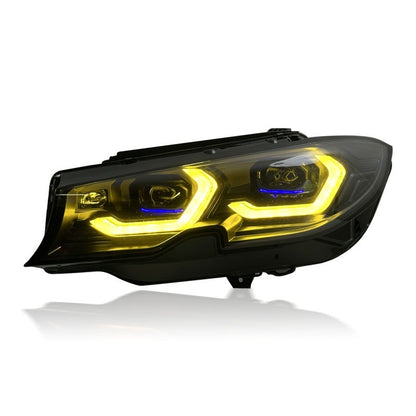 BMW G20 2019-2022 Laser G8X-Style Headlights Color-Switch DRLs (Pre-LCI)