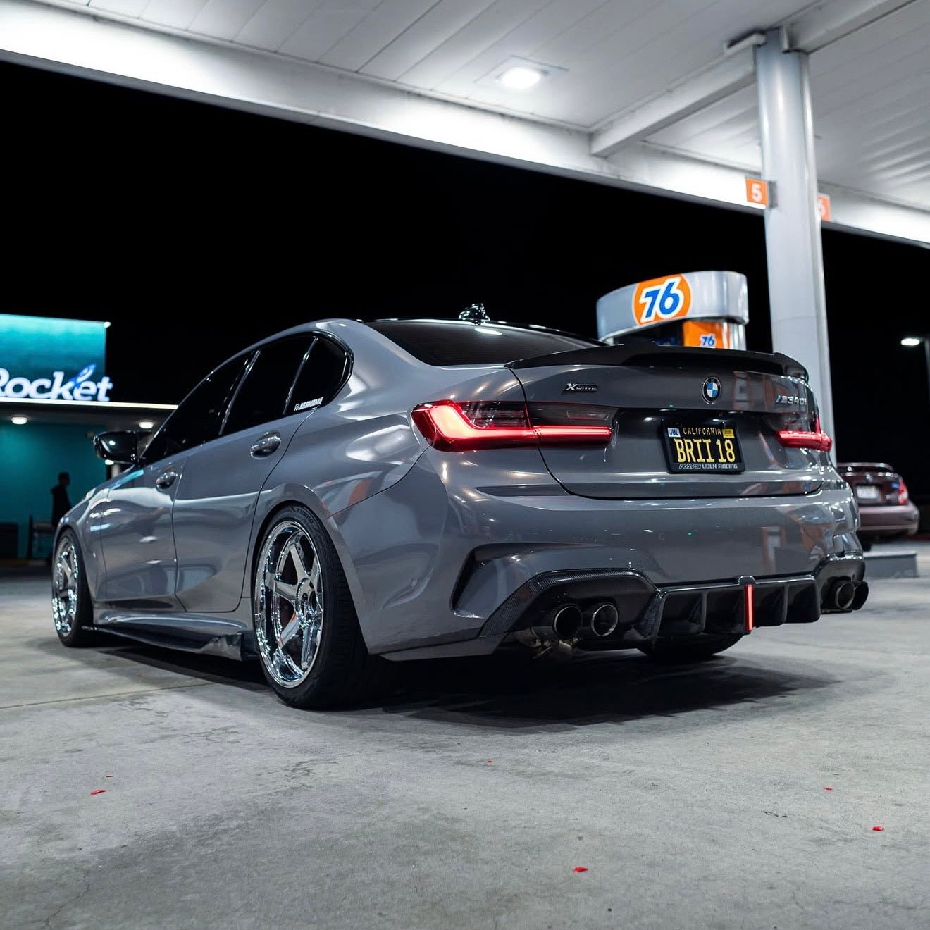 BMW G20 330i / M340i Carbon Fiber K Style Carbon Fiber Diffuser