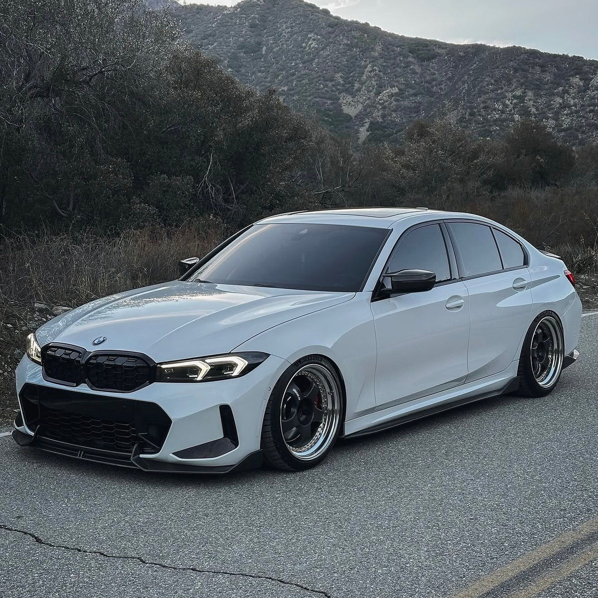 BMW G20 330i M340i AD Carbon Fiber Side Skirts