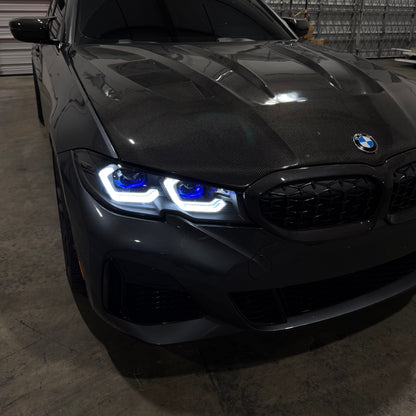 BMW G20 2019-2022 Laser G8X-Style Headlights Color-Switch DRLs (Pre-LCI)