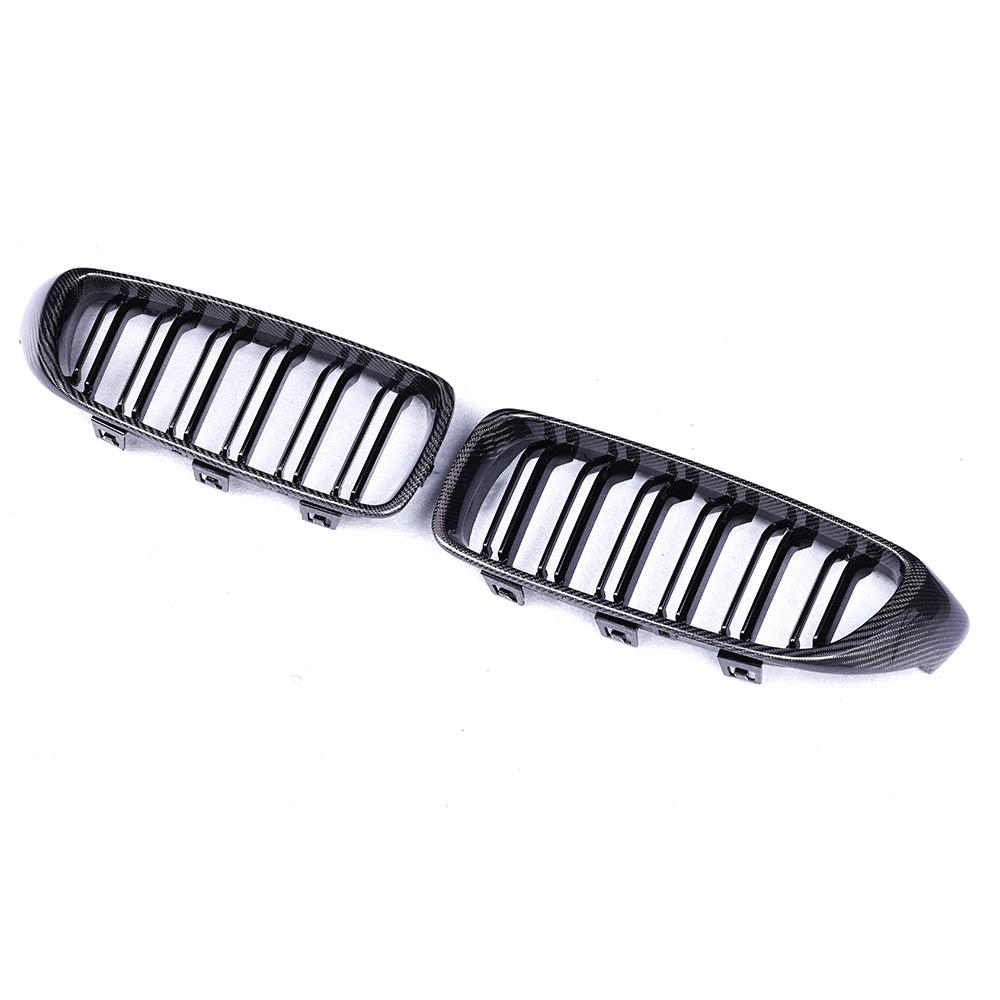 BMW F80 M3 / F82 F83 M4 / F32 F33 F36 carbon fiber dual slat front grille