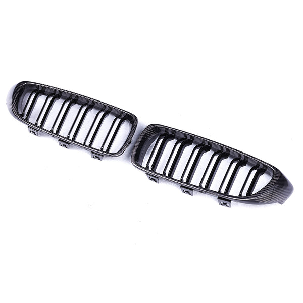 BMW F80 M3 / F82 F83 M4 / F32 F33 F36 carbon fiber dual slat front grille