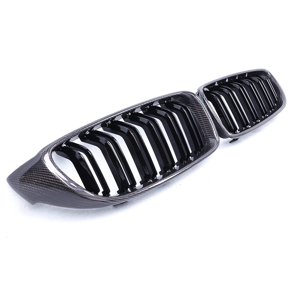 BMW F80 M3 / F82 F83 M4 / F32 F33 F36 carbon fiber dual slat front grille