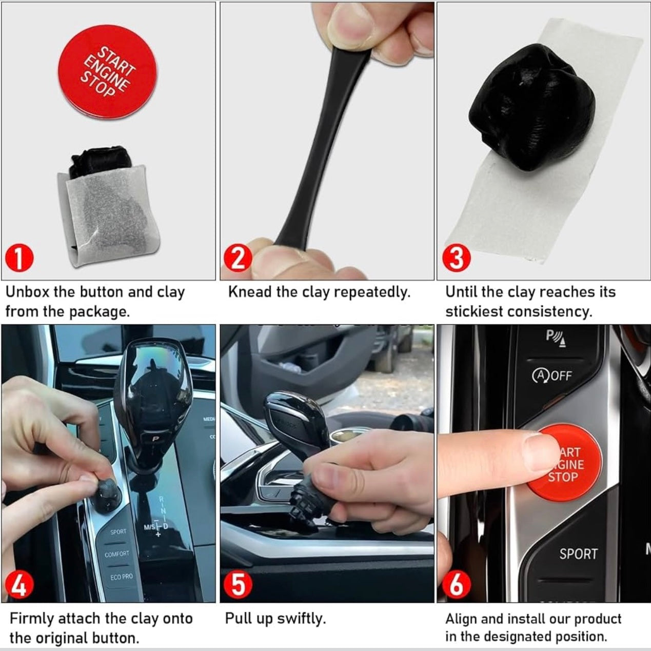 BMW G-Series Red Push Start Button