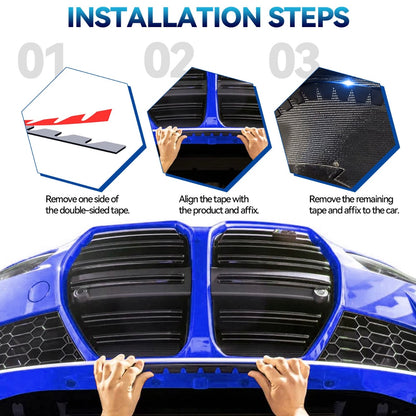 Universal Front Bumper Lip Protector Scrape Guard (8pc)