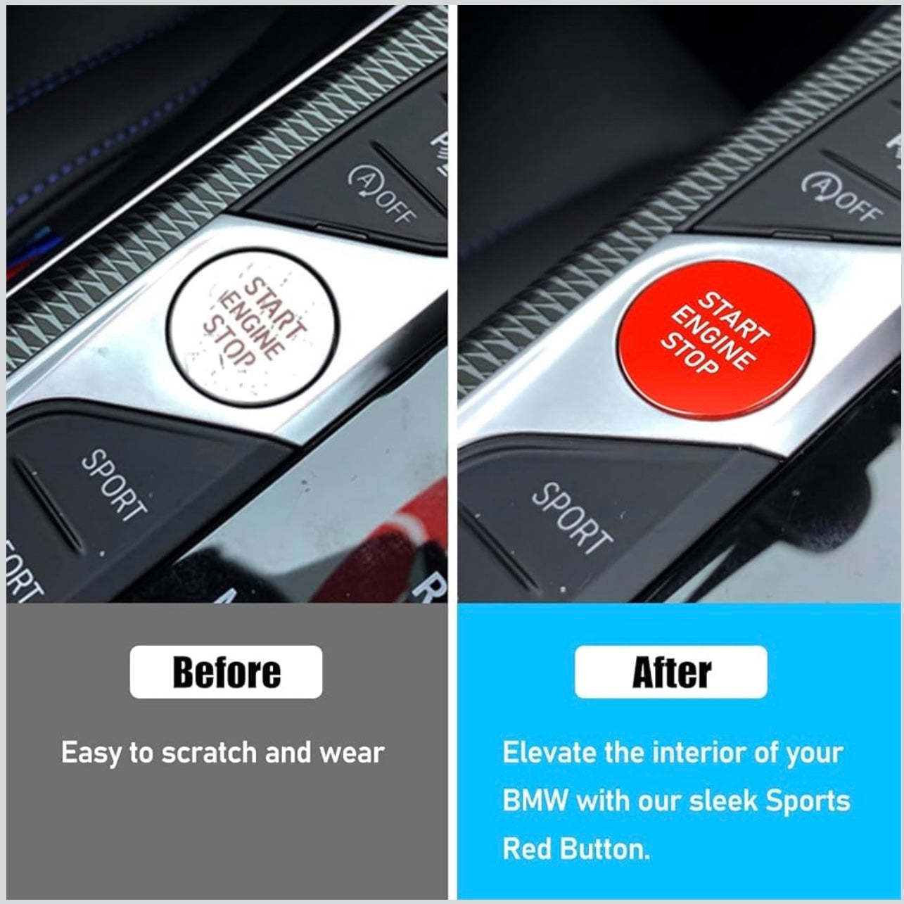 BMW G-Series Red Push Start Button