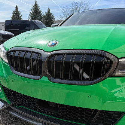 BMW G20 330i / M340i Carbon Fiber Dual Slat Front Grille (Pre-LCI)