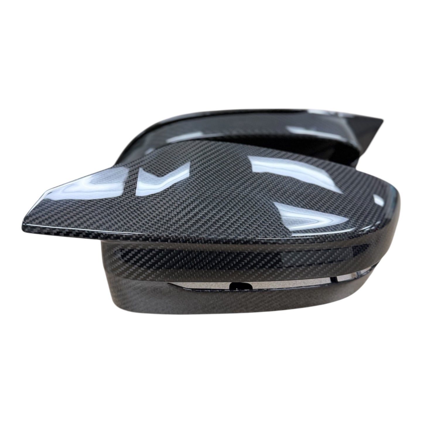 BMW G8X/LCI G2X Dry Carbon Fiber Mirror Cap Replacements (G87 M2 / G80 M3 / G82 G83 M4 / 2022+ G42 M240i / 2023+ G20 M340i / 2025+ G22 G26 M440i)
