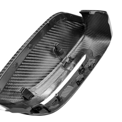 BMW G8X/LCI G2X Dry Carbon Fiber Mirror Cap Replacements (G87 M2 / G80 M3 / G82 G83 M4 / 2022+ G42 M240i / 2023+ G20 M340i / 2025+ G22 G26 M440i)
