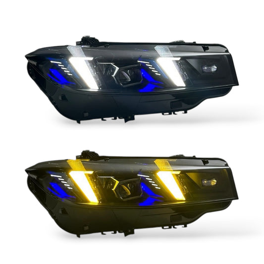 BMW G20 2023+ 330i M340i Snake Eyes Headlights Switchable White/Yellow (LCI)