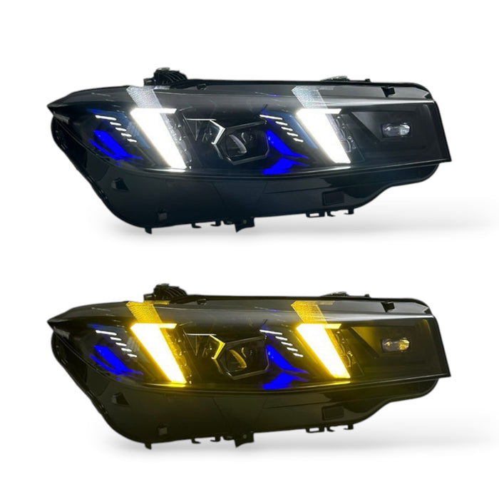 BMW G20 2023+ 330i M340i Snake Eyes Headlights Switchable White/Yellow (LCI)