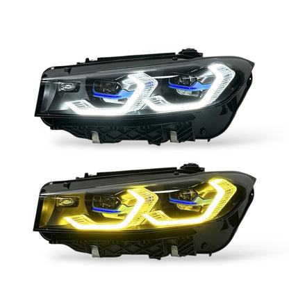 BMW G20 2019-2022 Laser G8X-Style Headlights Color-Switch DRLs (Pre-LCI)