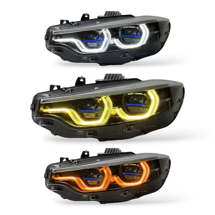 BMW F80 M3 / F82 F83 M4 / F32 F33 F36 4 Series Ikon V3 Headlights Switchable DRLs