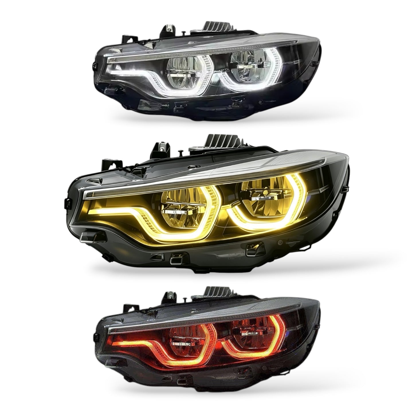 BMW F80 M3 / F82 F83 M4 / F32 F33 F36 4 Series Ikon V3 Headlights Switchable DRLs