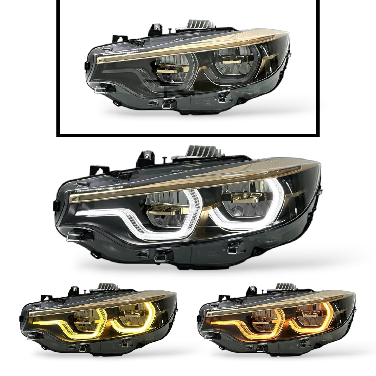 BMW F80 M3 / F82 F83 M4 / F32 F33 F36 4 Series Ikon V3 Headlights Switchable DRLs