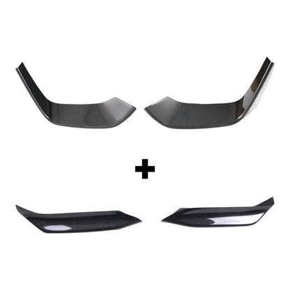 BMW F80 M3 / F82 F83 M4 Upper Fangs & Lower Splitters Bundle Dry Carbon Fiber