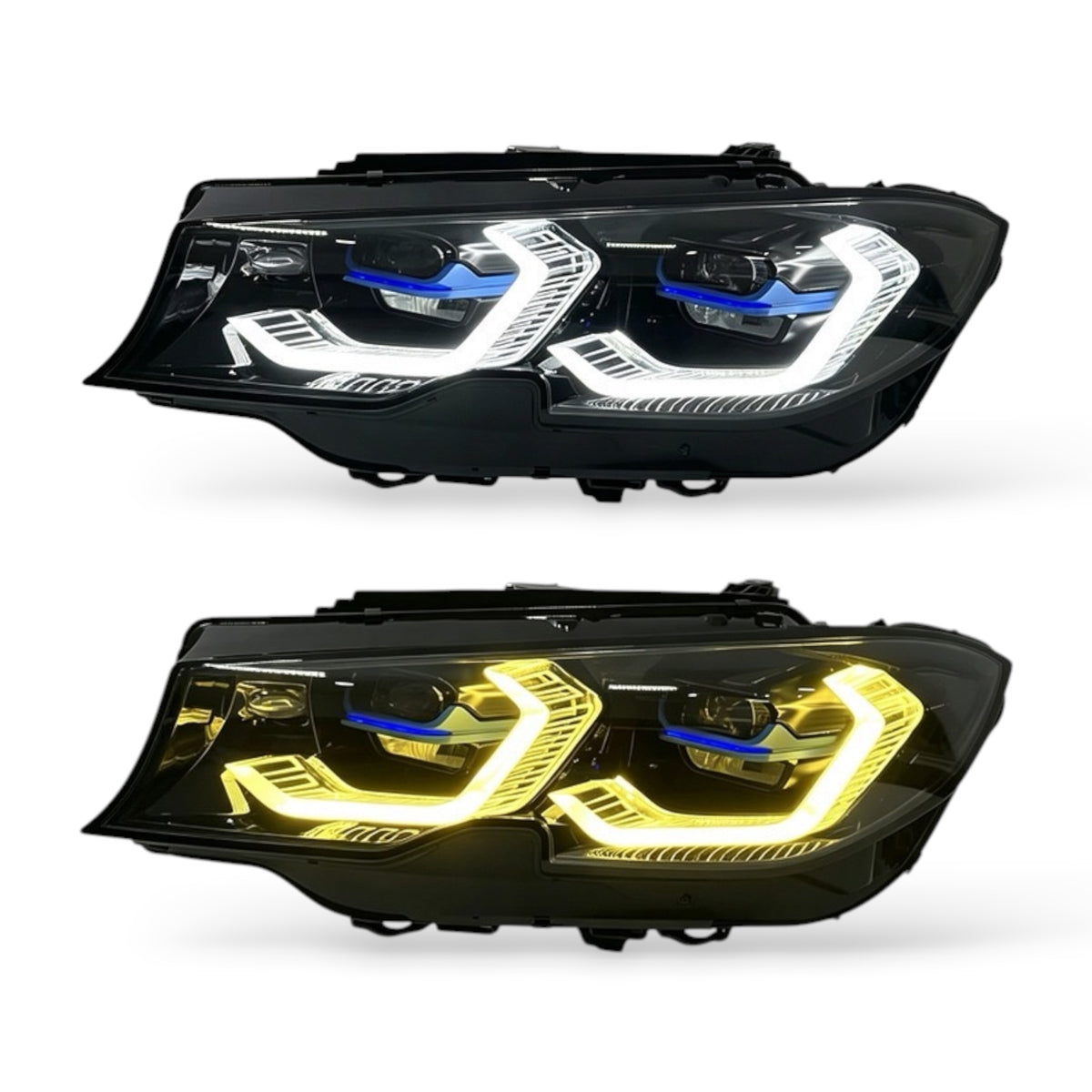 BMW G20 2019-2022 Laser G8X-Style Headlights Color-Switch DRLs (Pre-LCI)