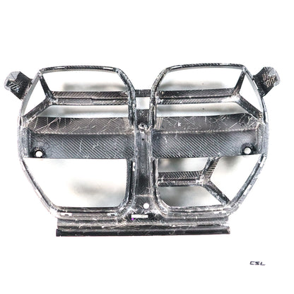 BMW G80 M3 / G82 G83 M4 Dry Carbon Fiber CSL Grille with ACC