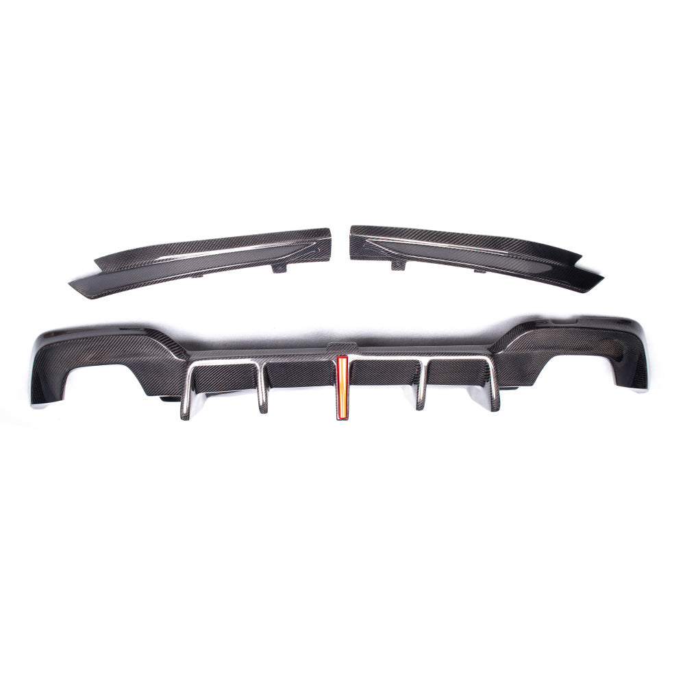 BMW G20 330i / M340i Carbon Fiber K Style Carbon Fiber Diffuser