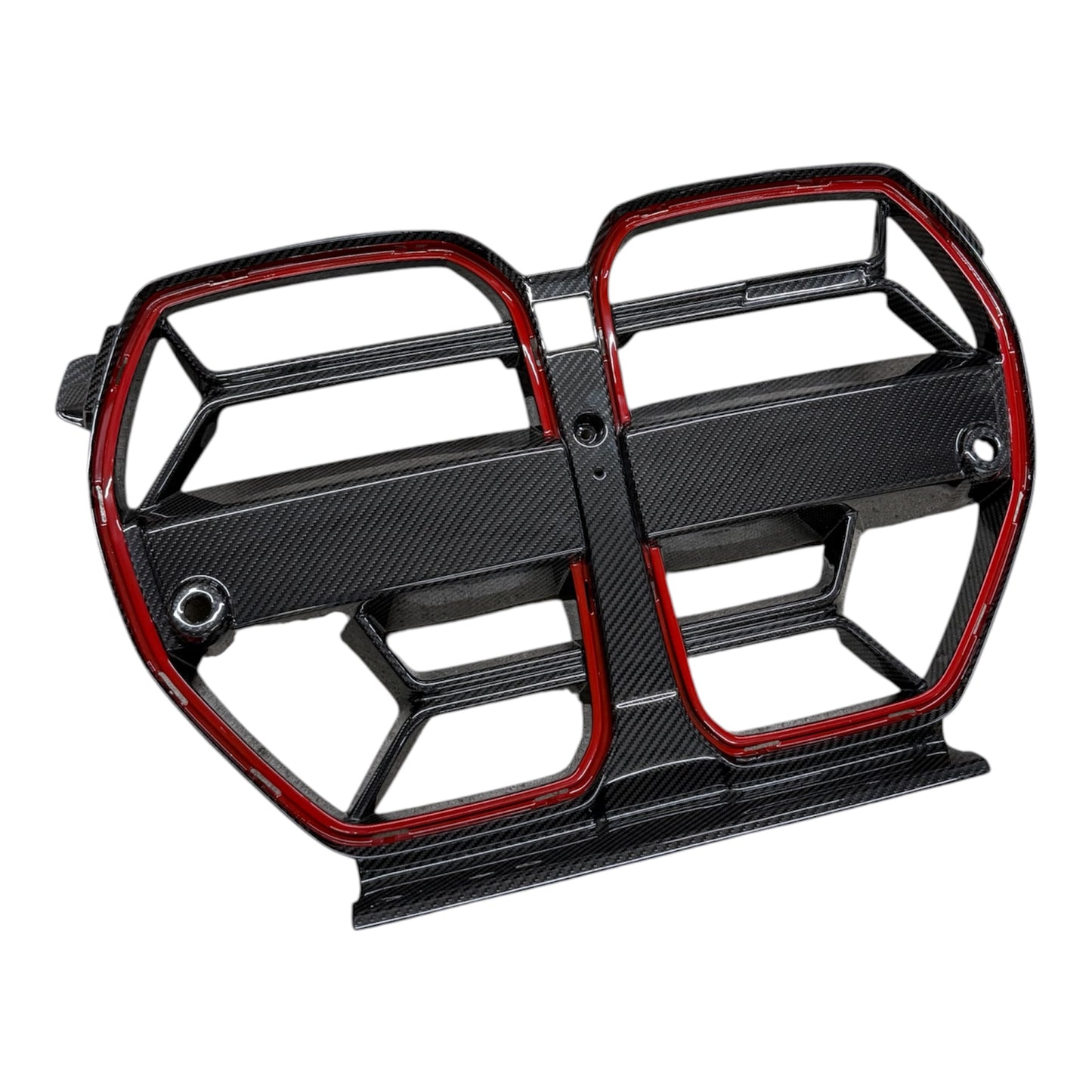 BMW G80 M3 / G82 G83 M4 Dry Carbon Fiber CSL Grille Red Border