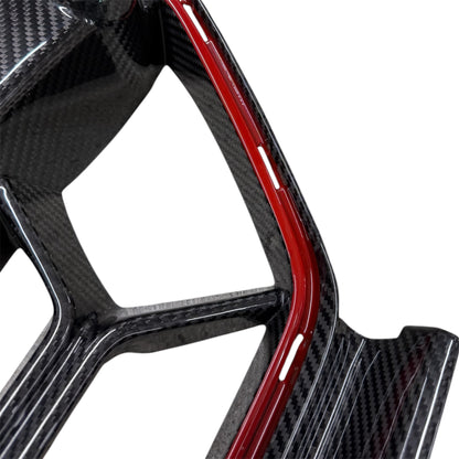 BMW G80 M3 / G82 G83 M4 Dry Carbon Fiber CSL Grille Red Border